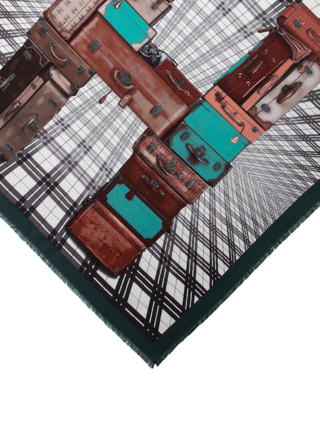 Hermès H en Voyage Cashmere Scarf